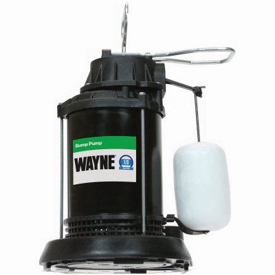 Submersible Sump Pump With Vertical Switch, Thermoplastic, 1/3-HP Motor ...