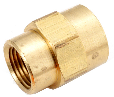 Pipe Fitting, Bell Reducing Coupling, Lead Free Brass, 1/2 x 1/4 In ...