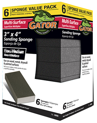 Sanding Sponge, Fine/Medium, 3 x 4-In., 6-Pk. - True Value Hardware