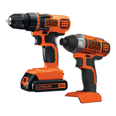 20 Volt Max Cordless Drill Driver Impact Driver Combo Kit 1