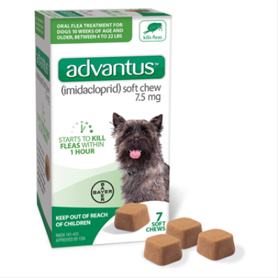 Advantus Soft Chew Flea Treatment for Dogs 4 22 Lbs. 7 Doses True Value Hardware