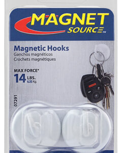  White Magnetic Hooks