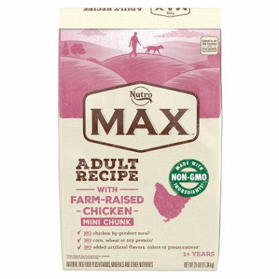 Max Adult Mini Chunks Dry Dog Food, Chicken, 25 Lbs. - True Value Hardware