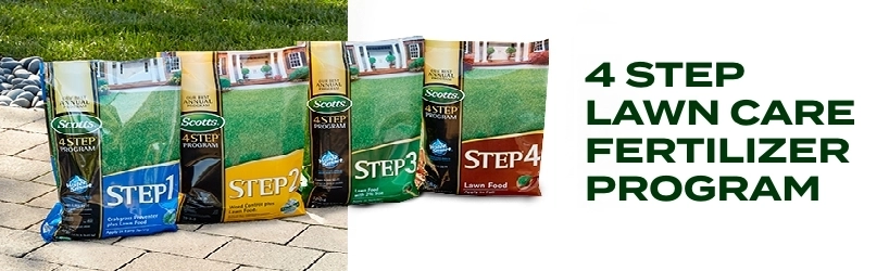 4 steps lawn care fertilizer program